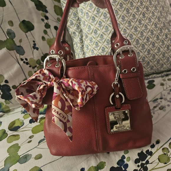Tignanello Red Handbag - Picture 3 of 10